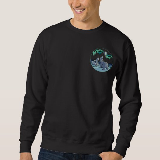 Polar Bear Sweatshirt Wildlife Art Unisex Shirt (Vorderseite)