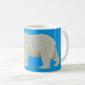 Polar Bear Tasse auf blau (VorderseiteRechts)