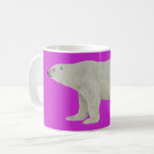 Polar Bear Tasse auf rosa (Vorderseite Links)