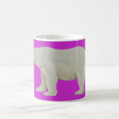 Polar Bear Tasse auf rosa (Mittel)