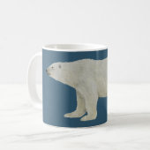 Polar Bear Tasse auf tiefblau (Vorderseite Links)