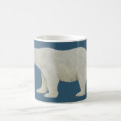 Polar Bear Tasse auf tiefblau (Mittel)