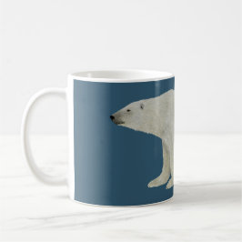 Polar Bear Tasse auf tiefblau