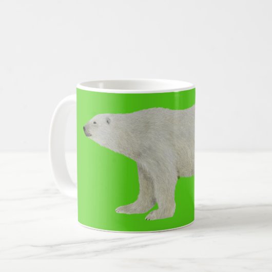 Polar Bear Tasse Green (Vorderseite Links)