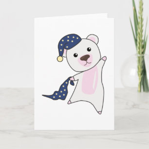 Polar Bear Teddy Bear Bear Sleepyhead Bear Karte