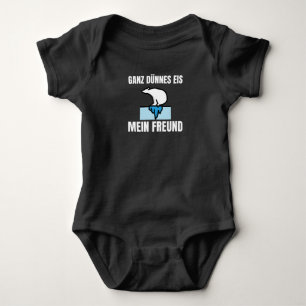 Polar Bear Theil Ice Cream Mein Freund Funny Spric Baby Strampler