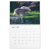Polar Bear Themed 2025 Wall Calendar Geschenk Kalender (Mär 2027)