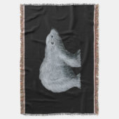 Polar Bear Throw Blanket Decke (Vorderseite Vertikal)