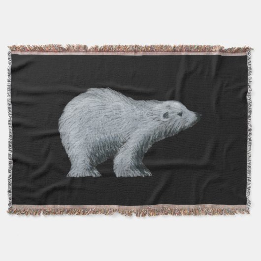Polar Bear Throw Blanket Decke (Vorderseite)