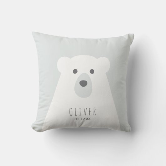 Polar Bear Throw Kissen (Vorderseite)