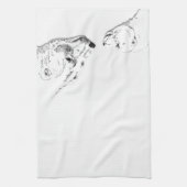 Polar Bear Towel Mother & Cub Bear Tee Handtuch (Vertikal)