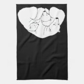 Polar Bear Towel Mother & Cubs Bear Tee Handtuch (Vertikal)
