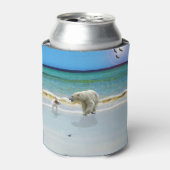 Polar Bear trifft Jack Russell, Can Cooler Dosenkühler (Kanne Vorderseite)