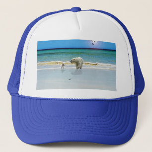 Polar Bear trifft Jack Russell, Truckers Hat Truckerkappe