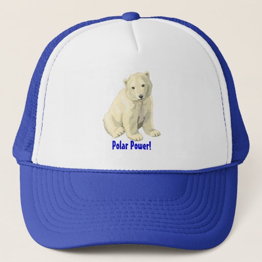 Polar Bear Trucker Hat Truckerkappe (Vorderseite)