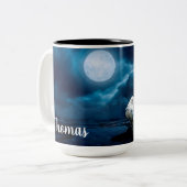 Polar Bear Two-Tone-Kaffee-Tasse Zweifarbige Tasse (Vorderseite Links)