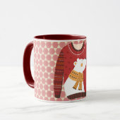 Polar Bear Ugly Sweater Art Mug Cup Tasse (Vorderseite Links)