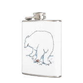 Polar Bear umhüllter Kolben Flachmann (Links)