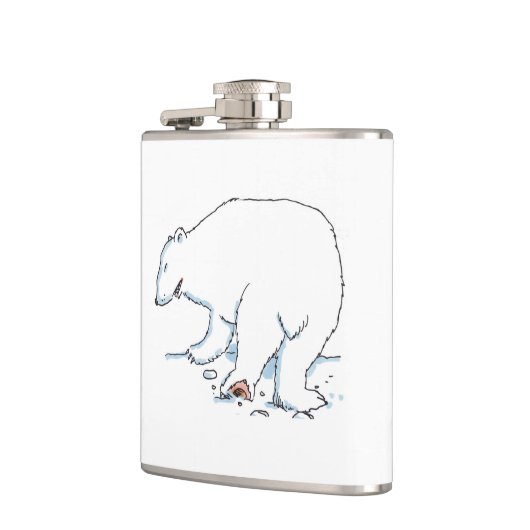 Polar Bear umhüllter Kolben Flachmann (Links)