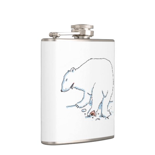 Polar Bear umhüllter Kolben Flachmann (Rechts)
