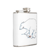 Polar Bear umhüllter Kolben Flachmann (Rechts)
