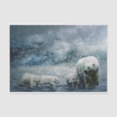 Polar Bear und Cubs Seidenpapier (Vorderseite)