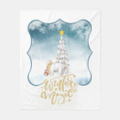 Polar Bear und Pinguin Fleece Blanket (Vorderseite)