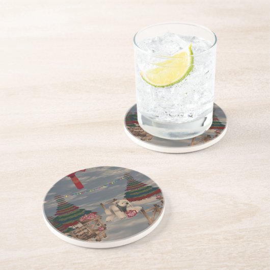 Polar Bear Untersetzer (Seite)