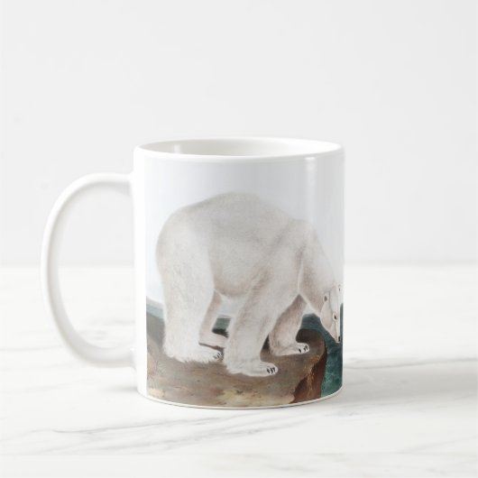 Polar Bear (Ursus maritimus) Illustration Kaffeetasse (Links)
