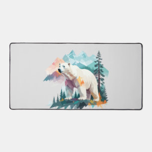 Polar Bear Vector Art Animal Majestic Nature Wild Schreibtischunterlage