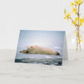 Polar Bear Vermisst You Card Karte (Gelbe Blume)