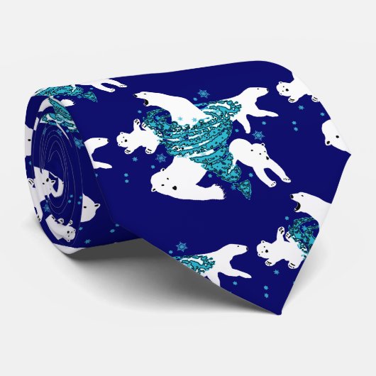 Polar Bear Vortex Krawatte (Gerollt)