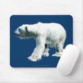 POLAR BEAR Walking Wildlife Mousepad (Mit Mouse)