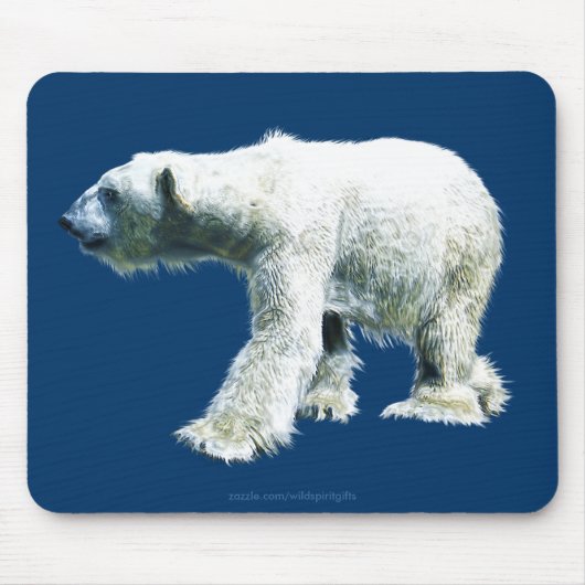POLAR BEAR Walking Wildlife Mousepad (Vorne)