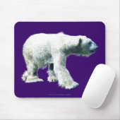 POLAR BEAR Walking Wildlife Mousepad (Mit Mouse)