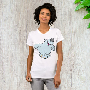 Polar Bear Walking Womens T - Shirt