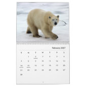 Polar Bear Wall Calendar Kalender (Feb 2027)