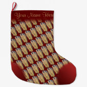 Polar Bear Weihnachtsbär Strumpf Custom Bären Stru Großer Weihnachtsstrumpf (Vorderseite)