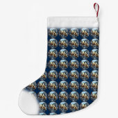 Polar Bear Weihnachtsbär Strumpf Custom Bären Stru Kleiner Weihnachtsstrumpf (Rückseite)