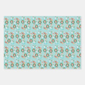 Polar Bear Weihnachtsblätter Wrapping Paper Pig Geschenkpapier Set (Vorderseite 2)