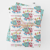 Polar Bear Weihnachtsblätter Wrapping Paper Pig Geschenkpapier Set (Beispiel)