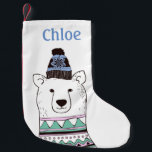 Polar Bear Weihnachtsfest Strumpf Kleiner Weihnachtsstrumpf<br><div class="desc">Polar Bear Weihnachtsfest Strumpf</div>