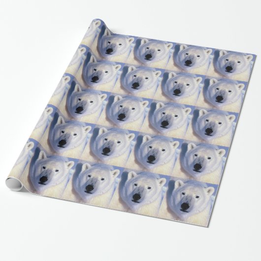 Polar Bear Weihnachtsgeschenk Geschenkpapier (Ungerollt)