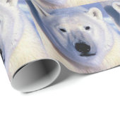 Polar Bear Weihnachtsgeschenk Geschenkpapier (Rolleneckpunkt)