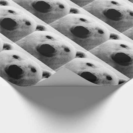 Polar Bear Weihnachtsgeschenkpapier Geschenkpapier (Ecke)
