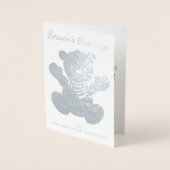 Polar Bear Weihnachtsgrüße Folienkarte (Vorderseite)