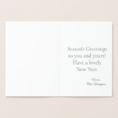 Polar Bear Weihnachtsgrüße Folienkarte (Innenseite)