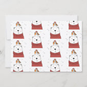 Polar Bear Weihnachtskarte (Rückseite)