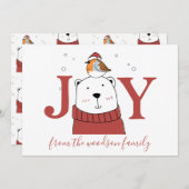 Polar Bear Weihnachtskarte (Vorne/Hinten)