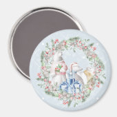 Polar Bear Weihnachtskranz Magnet (Vorderseite/Rückseite)